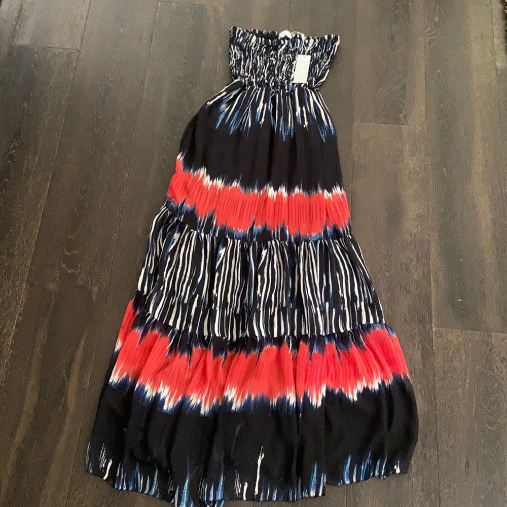 La Pogee printed long summer dress.